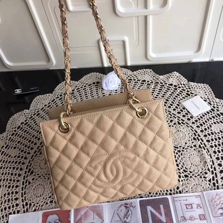 Chanel Coco Cocoon Leather Bag A18004 Apricot