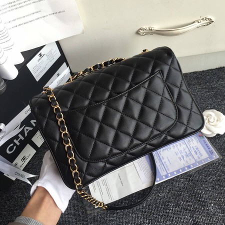 Chanel Flap Bag Original Sheepskin Leather A37030 Black