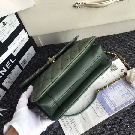 Chanel Flap Bag Original Sheepskin Leather A37030 Green