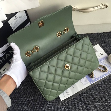 Chanel Flap Bag Original Sheepskin Leather A37030 Green