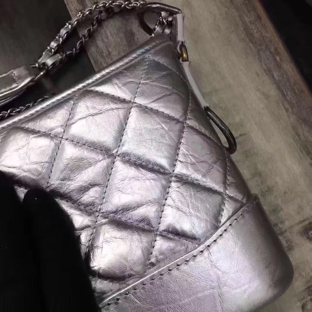 Chanel Gabrielle Shoulder Bag Original Sheepskin Leather A93842 Silver