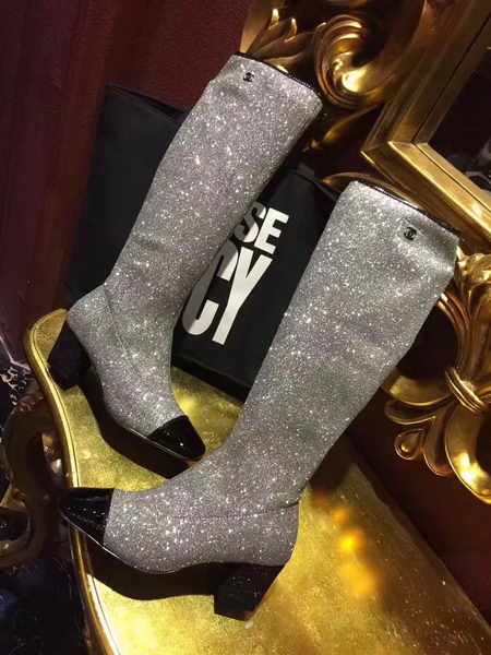 Chanel Knee Boot CH2240 Silver