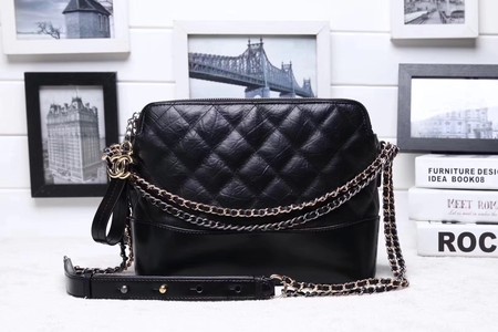 Chanel Shoulder Bag Calfskin Leather A95623 Black