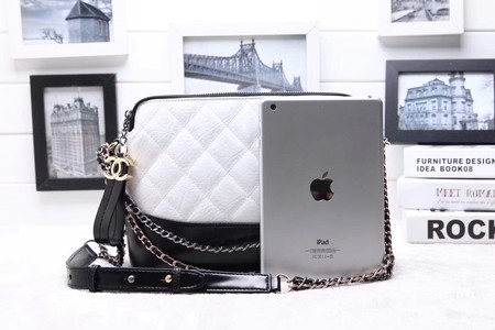 Chanel Shoulder Bag Calfskin Leather A95623 White