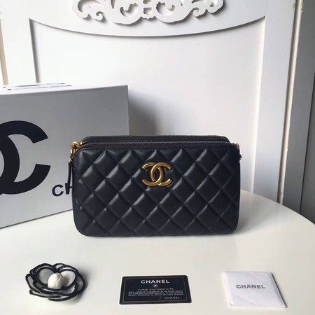 Chanel Shoulder Bag Original Sheepskin Leather A66269 Black