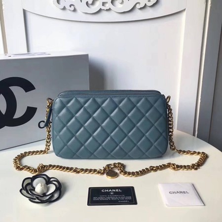 Chanel Shoulder Bag Original Sheepskin Leather A66269 Light Blue