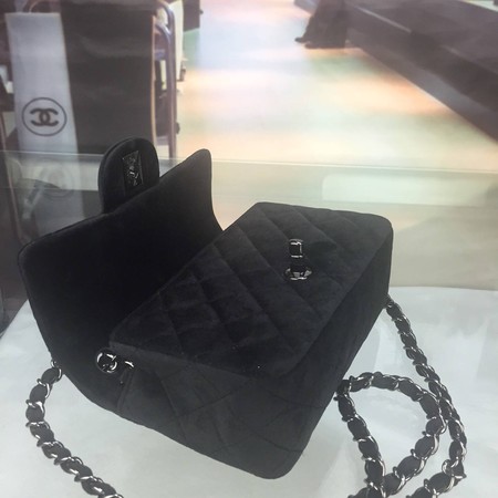 Chanel mini Classic Flap Bag Original Velet Leather A1116 Black