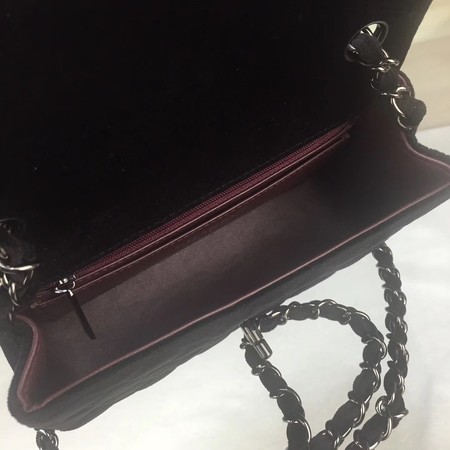 Chanel mini Classic Flap Bag Original Velet Leather A1116 Black