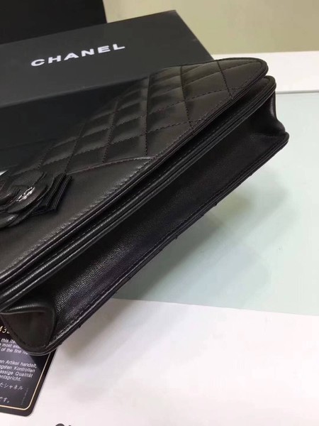 Chanel mini Flap Bag Sheepskin Leather A33814 Black
