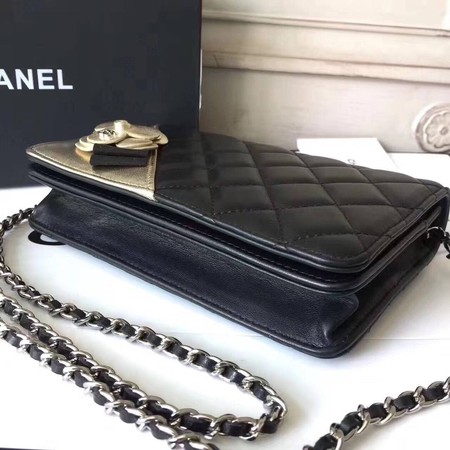 Chanel mini Flap Bag Sheepskin Leather A33814 Gold