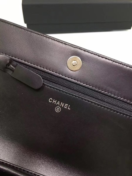 Chanel mini Flap Bag Sheepskin Leather A33814 Silver