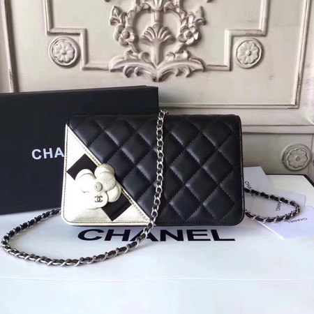 Chanel mini Flap Bag Sheepskin Leather A33814 Silver