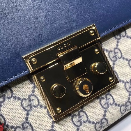 Gucci Padlock Medium GG Shoulder Bag 409486 Blue