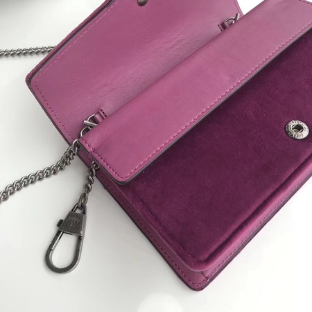 Gucci Dionysus Velvet Super mini Bag 476432 Purple