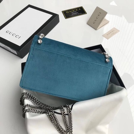 Gucci Dionysus Velvet Super mini Bag 476432 SkyBlue