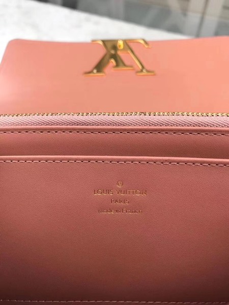 Louis Vuitton Patent Calf Leather LOUISE WALLET M64550 Deep Pink