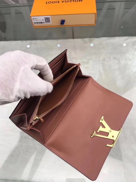 Louis Vuitton Patent Calf Leather LOUISE WALLET M64550 Deep Pink
