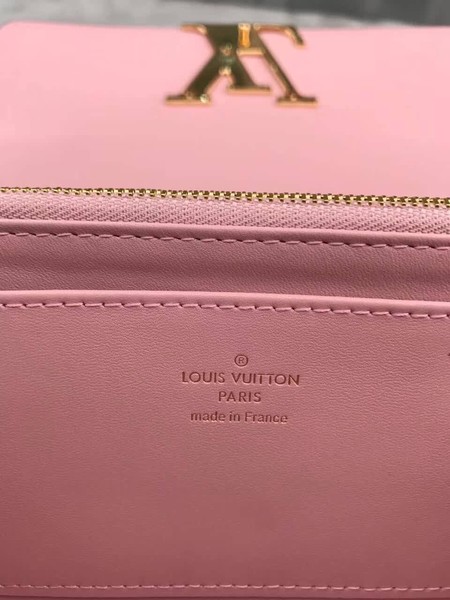 Louis Vuitton Patent Calf Leather LOUISE WALLET M64550 Light Pink