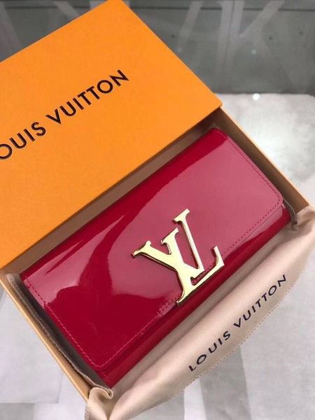 Louis Vuitton Patent Calf Leather LOUISE WALLET M64550 Rose