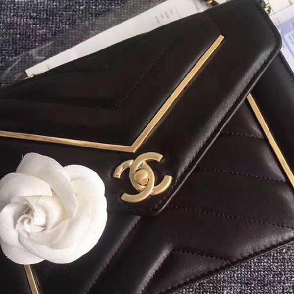 Chanel Classic Flap Bag Original Leather A77056 Black
