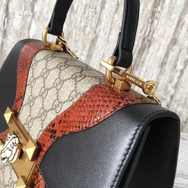 Gucci Osiride small GG Top Handle Bag 497996 Brown