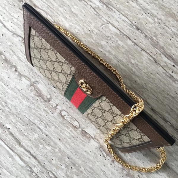 Gucci Ophidia GG Small Shoulder Bag 503877 Brown