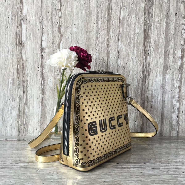 Gucci 2018 Fashion Show Shell Shoulder Bag 501122 Gold