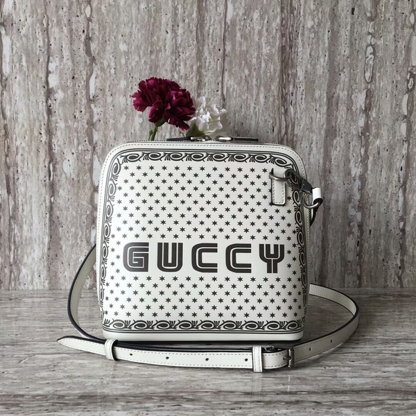 Gucci 2018 Fashion Show Shell Shoulder Bag 501122 White