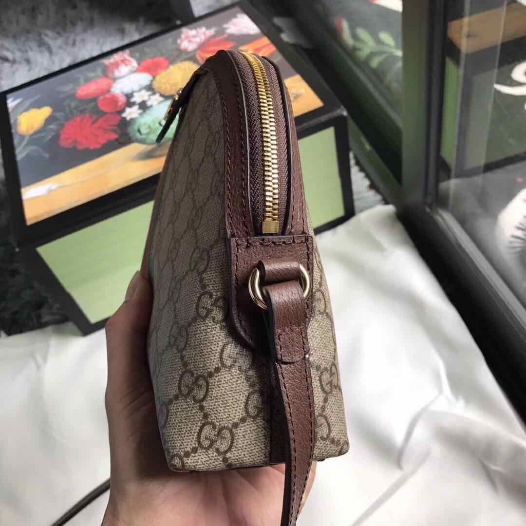 Gucci Ophidia Canvas Shoulder Bag 499621 Brown