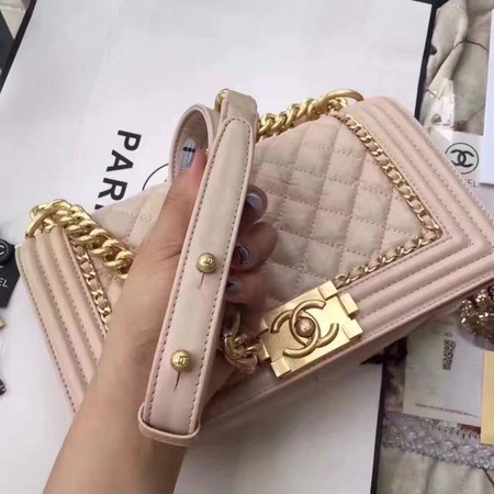 Boy Chanel Flap Bag Original Leather B67086 Apricot