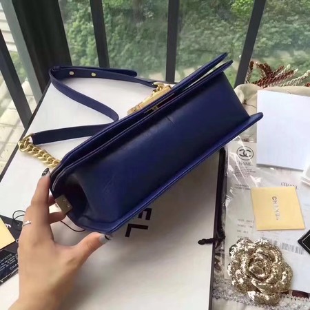 Boy Chanel Flap Bag Original Leather B67086 Blue