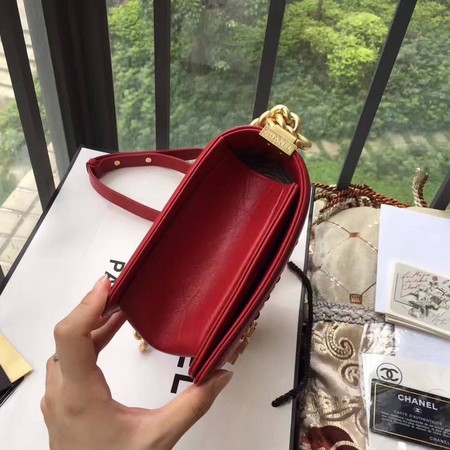 Boy Chanel Flap Bag Original Leather B67086 Red