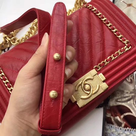 Boy Chanel Flap Bag Original Leather B67086 Red