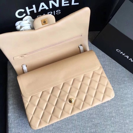 Chanel Maxi Quilted Classic Flap Bag Apricot Sheepskin Leather A58601 Gold