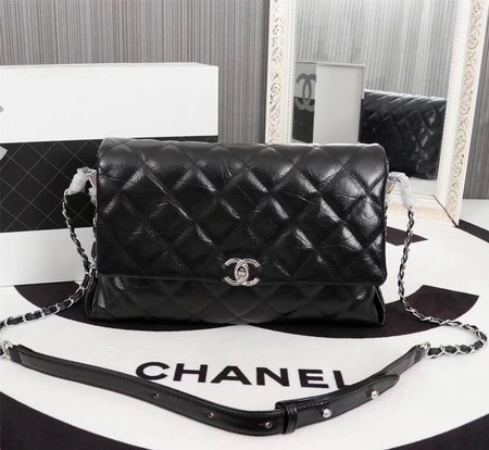 Chanel Classic Flap Bag Bright Leather A33650 Black