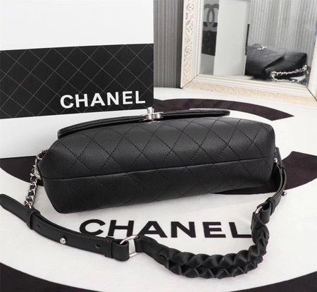 Chanel Classic Flap Bag Calfskin Leather A33654 Black