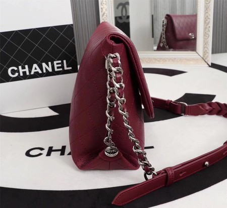Chanel Classic Flap Bag Calfskin Leather A33654 Wine
