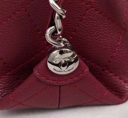 Chanel Classic Flap Bag Calfskin Leather A33654 Wine