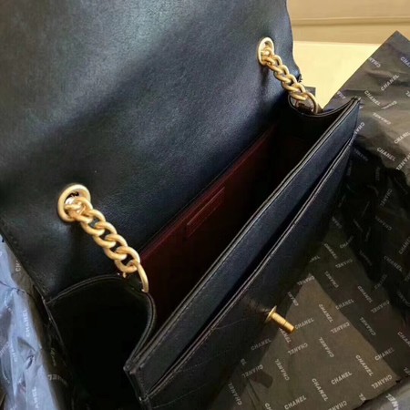 Chanel Classic Flap Bag Original Sheepskin Leather A33657 Black