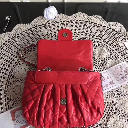 Chanel Classic Flap Bag Sheepskin Leather A33658 Red