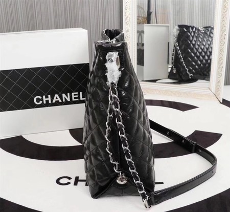 Chanel Shoulder Bag Calfskin Leather A33655 Black