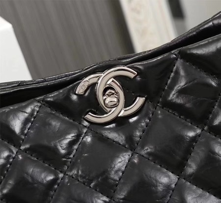 Chanel Shoulder Bag Calfskin Leather A33655 Black