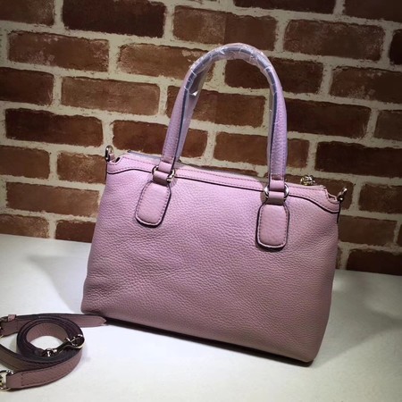 Gucci Calf Leather Soho Top Handle Bag 308362 Pink