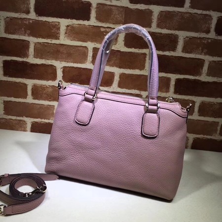 Gucci Calf Leather Soho Top Handle Bag 308362 Pink