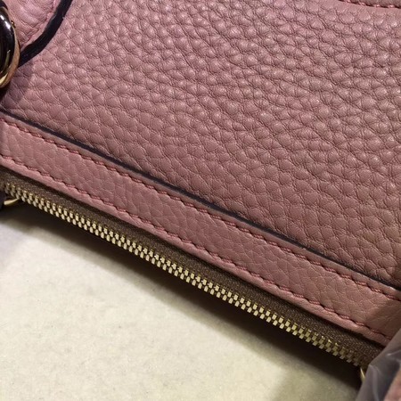 Gucci Calf Leather Soho Top Handle Bag 308362 Pink