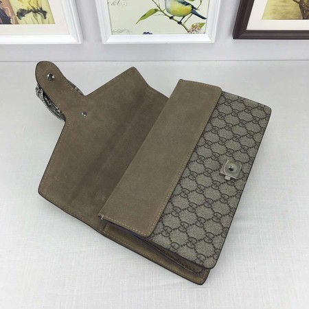 Gucci Dionysus GG Supreme Canvas Shoulder Bag 400249 Khaki