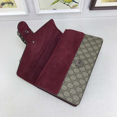 Gucci Dionysus GG Supreme Canvas Shoulder Bag 400249 Purple