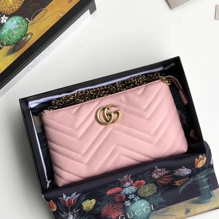Gucci GG Marmont mini Chain Bag 443447 Light Pink