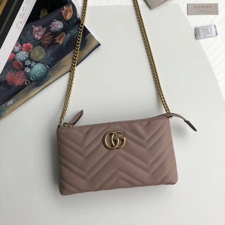 Gucci GG Marmont mini Chain Bag 443447 Pink