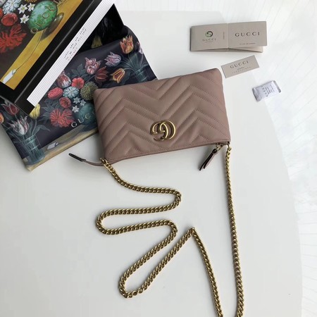 Gucci GG Marmont mini Chain Bag 443447 Pink